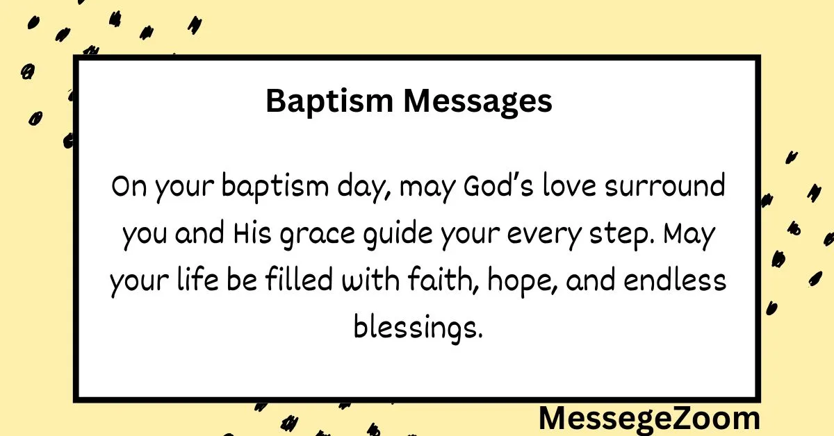 Baptism Messages