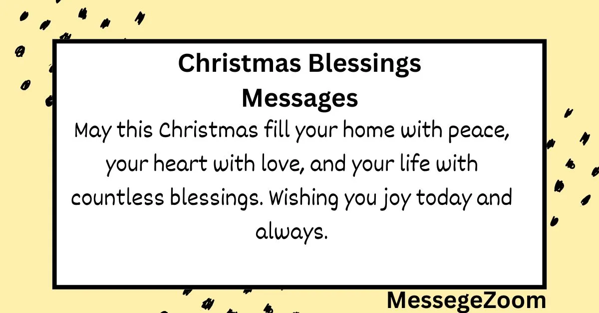 Christmas Blessings Messages