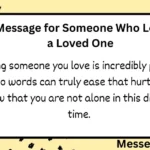 Message for Someone Who Lost a Loved One
