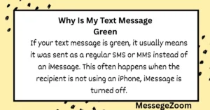Why Is My Text Message Green