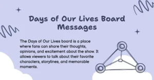 Days of Our Lives Board Messages