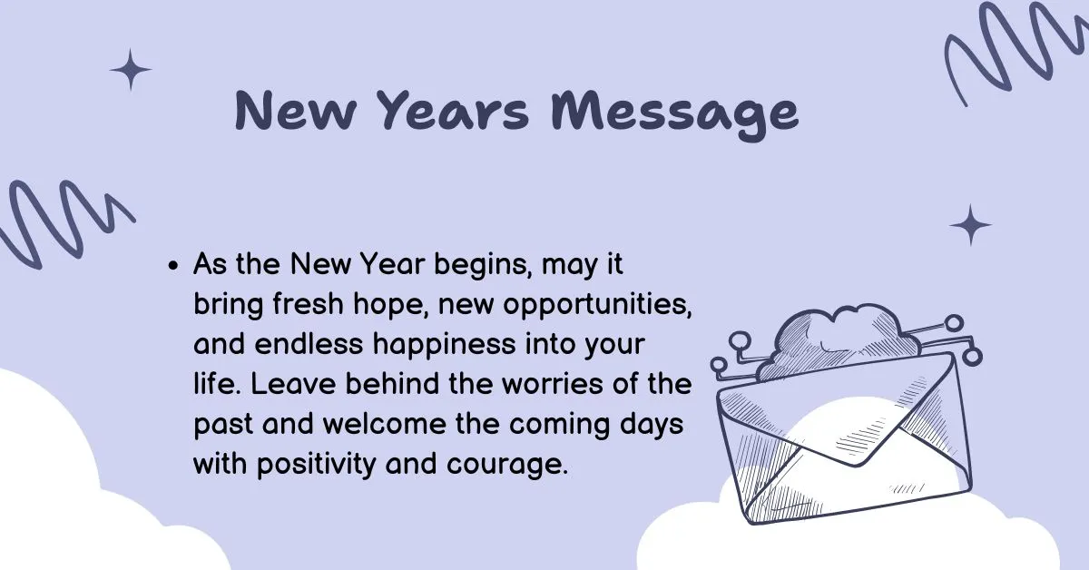 New Years Message