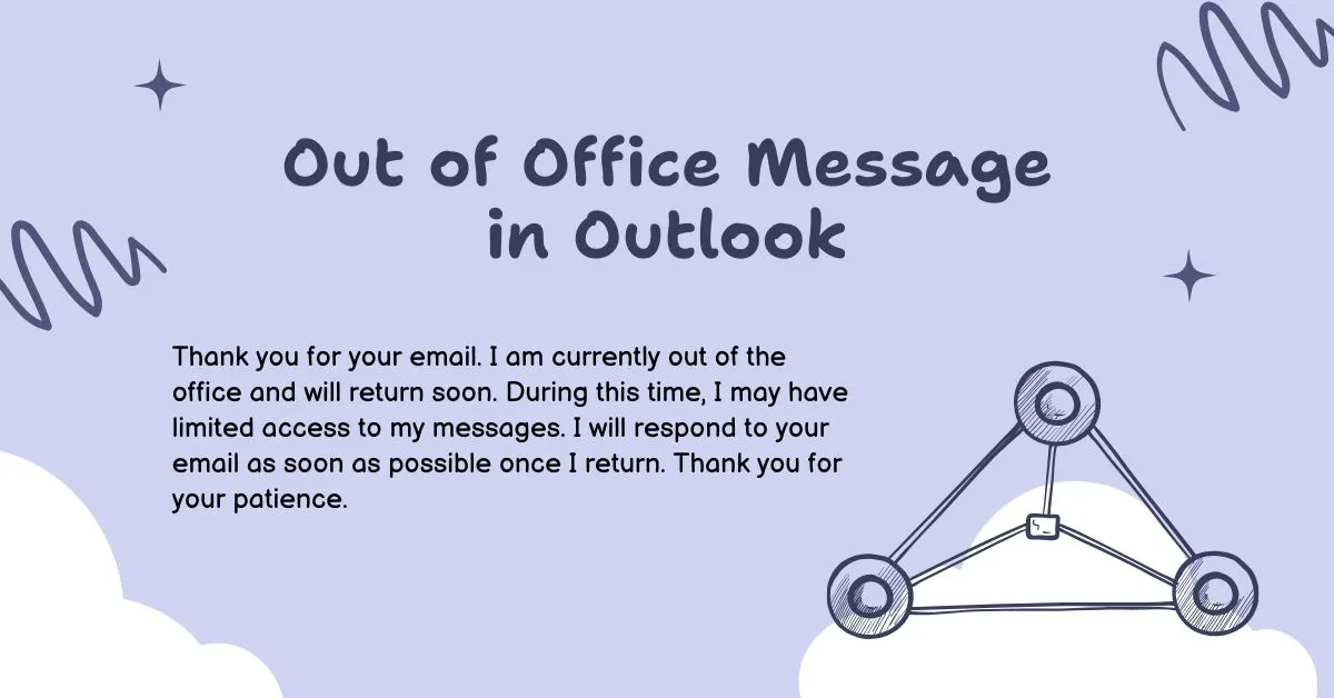 Out of Office Message in Outlook