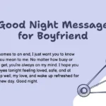 Good Night Message for Boyfriend
