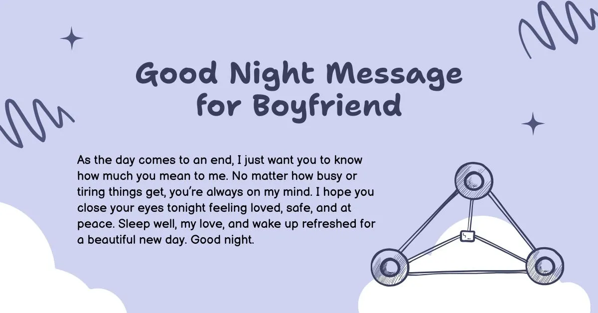 Good Night Message for Boyfriend