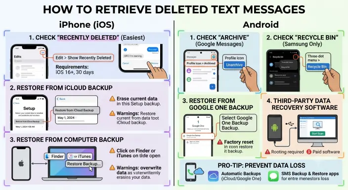 How to Retrieve Deleted Text Message