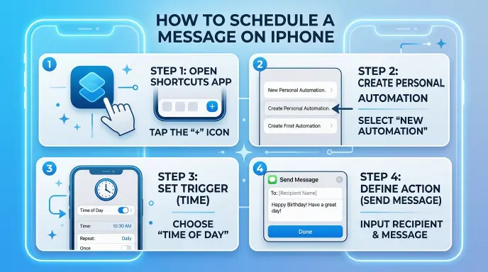 Schedule a Message on iPhone